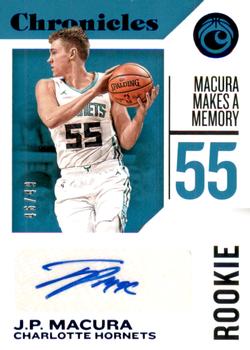 2018-19 Panini Chronicles - Rookie Chronicles Signatures Blue #RC-JPM J.P. Macura Front