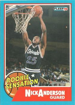 1990-91 Fleer - Rookie Sensations #7 Nick Anderson Front