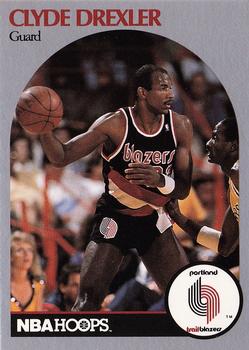 1990-91 Hoops #245 Clyde Drexler Front