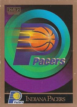 1990-91 SkyBox #338 Indiana Pacers Logo/Checklist Front