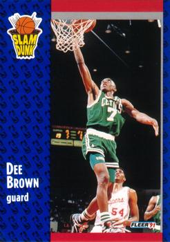 1991-92 Fleer #228 Dee Brown Front