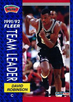 1991-92 Fleer #395 David Robinson Front