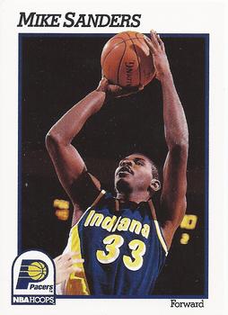 1991-92 Hoops #86 Mike Sanders Front