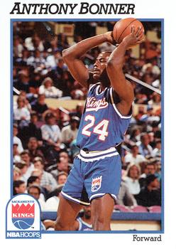 1991-92 Hoops #180 Anthony Bonner Front