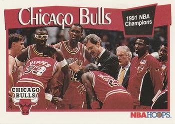 1991-92 Hoops #277 Chicago Bulls Front