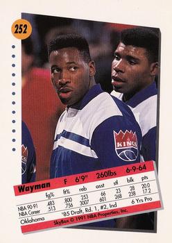 1991-92 SkyBox #252 Wayman Tisdale Back