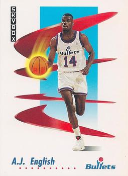 1991-92 SkyBox #290 A.J. English Front