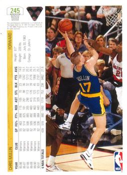 1991-92 Upper Deck #245 Chris Mullin Back