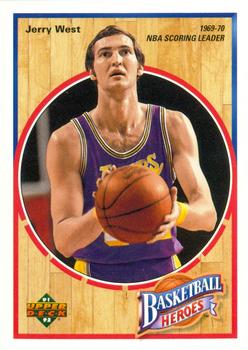 1991-92 Upper Deck - Basketball Heroes: Jerry West #4 Jerry West Front