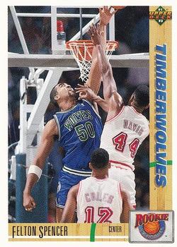 1991-92 Upper Deck - Rookie Standouts #R4 Felton Spencer Front