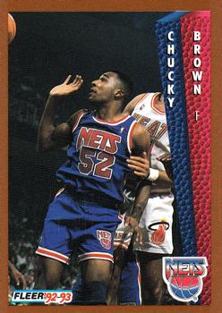 1992-93 Fleer #386 Chucky Brown Front