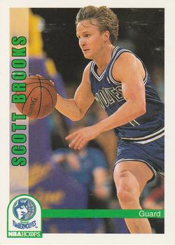 1992-93 Hoops #135 Scott Brooks Front