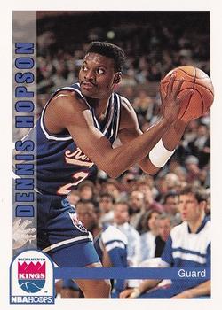 1992-93 Hoops #199 Dennis Hopson Front