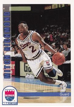 1992-93 Hoops #200 Mitch Richmond Front