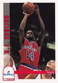 1992-93 Hoops #234 A.J. English Front