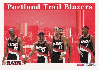 1992-93 Hoops #287 Portland Trail Blazers Front