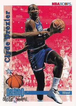 1992-93 Hoops #306 Clyde Drexler Front