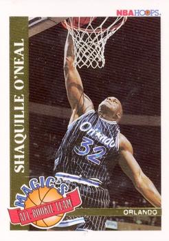 1992-93 Hoops - Magic's All-Rookie Team #1 Shaquille O'Neal Front