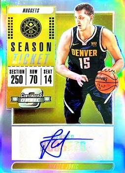 2018-19 Panini Contenders Optic - Veteran Season Ticket Autographs #VT-NJK Nikola Jokic Front