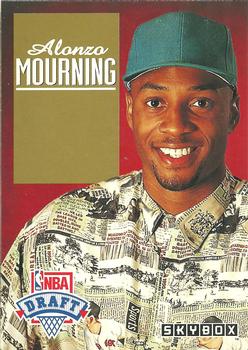 1992-93 SkyBox - Draft Picks #DP2 Alonzo Mourning Front