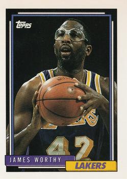 1992-93 Topps #255 James Worthy Front