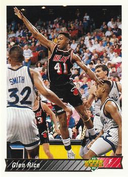 1992-93 Upper Deck #126 Glen Rice Front