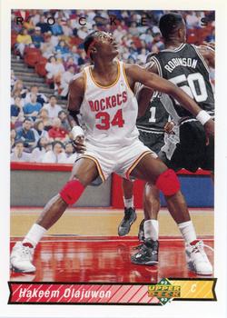 1992-93 Upper Deck #136 Hakeem Olajuwon Front