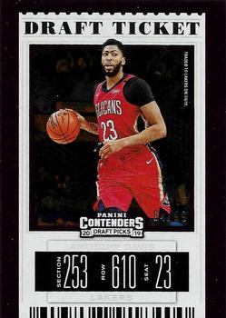 2019 Panini Contenders Draft Picks - Draft Ticket #2 Anthony Davis Front