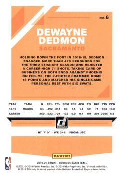 2019-20 Donruss #6 Dewayne Dedmon Back