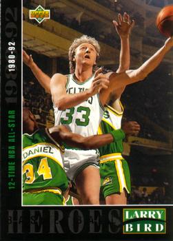 1992-93 Upper Deck - Basketball Heroes: Larry Bird #21 Larry Bird Front