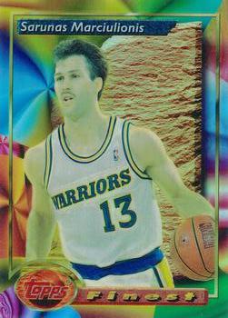 1993-94 Finest - Refractors #12 Sarunas Marciulionis Front