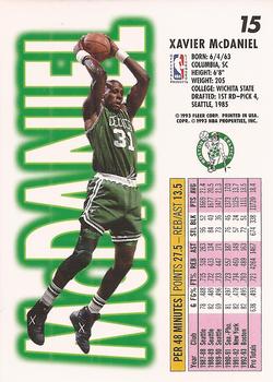 1993-94 Fleer #15 Xavier McDaniel Back