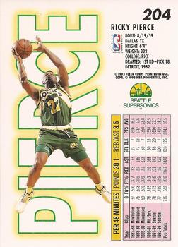 1993-94 Fleer #204 Ricky Pierce Back