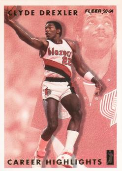 1993-94 Fleer - Clyde Drexler Career Highlights #2 Clyde Drexler Front