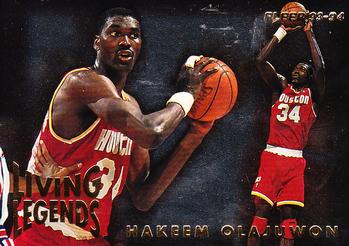 1993-94 Fleer - Living Legends #5 Hakeem Olajuwon Front