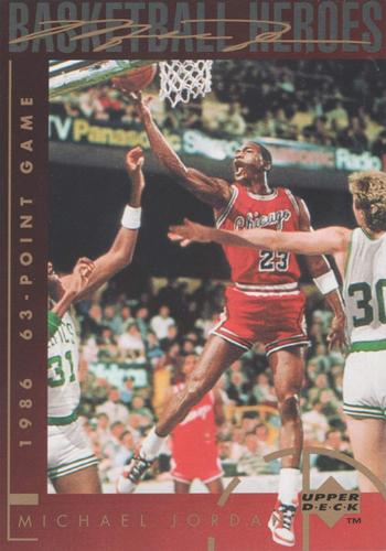 1994-95 Upper Deck - Basketball Heroes: Michael Jordan Jumbo #38 Michael Jordan Front