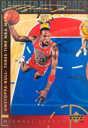 1994-95 Upper Deck - Basketball Heroes: Michael Jordan Jumbo #40 Michael Jordan Front