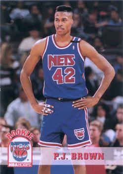 1993-94 Hoops #369 P.J. Brown Front