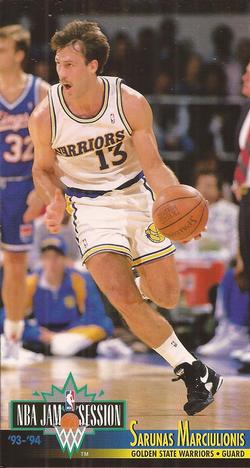 1993-94 Jam Session #71 Sarunas Marciulionis Front