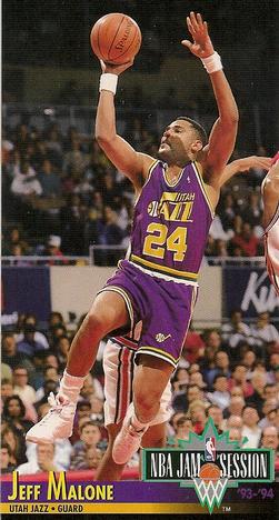 1993-94 Jam Session #226 Jeff Malone Front
