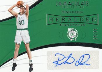 2018-19 Panini Immaculate Collection - Heralded Signatures #HS-DRJ Dino Radja Front
