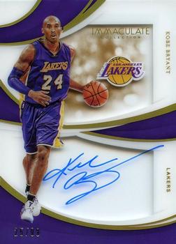 2018-19 Panini Immaculate Collection - Shadowbox Signatures #SS-KBR Kobe Bryant Front