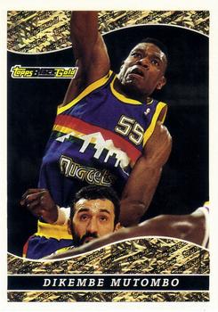 1993-94 Topps - Black Gold #12 Dikembe Mutombo Front