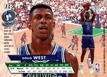 1993-94 Ultra #116 Doug West Back