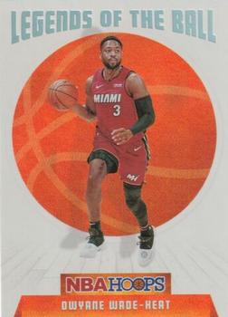 2019-20 Hoops - Legends of the Ball #5 Dwyane Wade Front