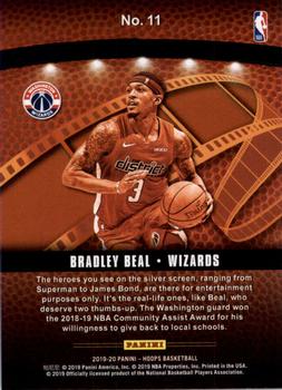 2019-20 Hoops - Lights Camera Action #11 Bradley Beal Back