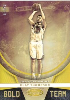 2019-20 Panini Certified - Gold Team Mirror Gold #26 Klay Thompson Front