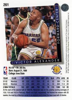 1993-94 Upper Deck #261 Victor Alexander Back