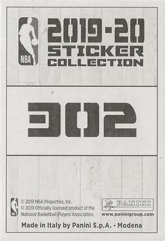 2019-20 Panini NBA Stickers European #302 LeBron James Back