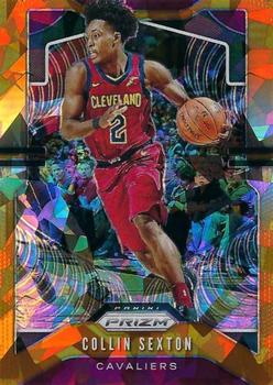 2019-20 Panini Prizm - Prizms Orange Ice #74 Collin Sexton Front